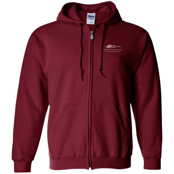 G186 Zip Up Hooded Sweatshirt - Image 7