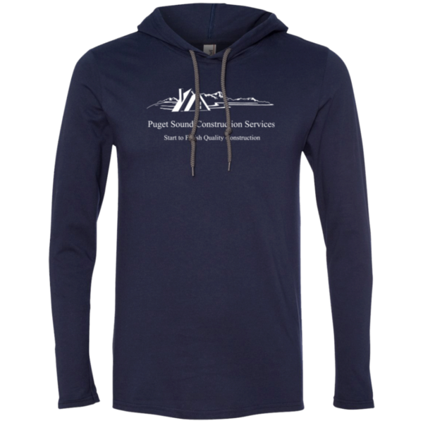 987 Gildan LS T-Shirt Hoodie - Image 3