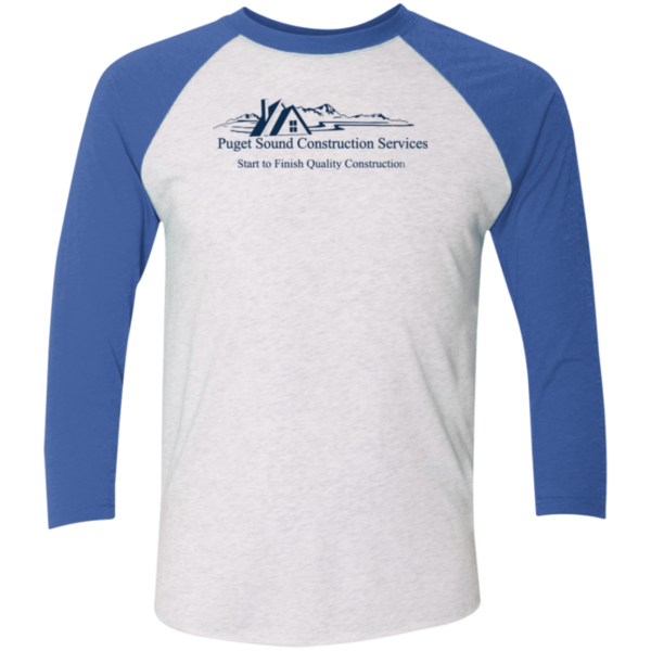 CLOSEOUT - NL6051 Tri-Blend 3/4 Sleeve Raglan T-Shirt