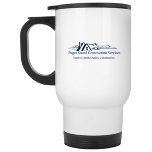 CLOSEOUT - XP8400W White Travel Mug