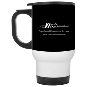 CLOSEOUT - XP8400W White Travel Mug