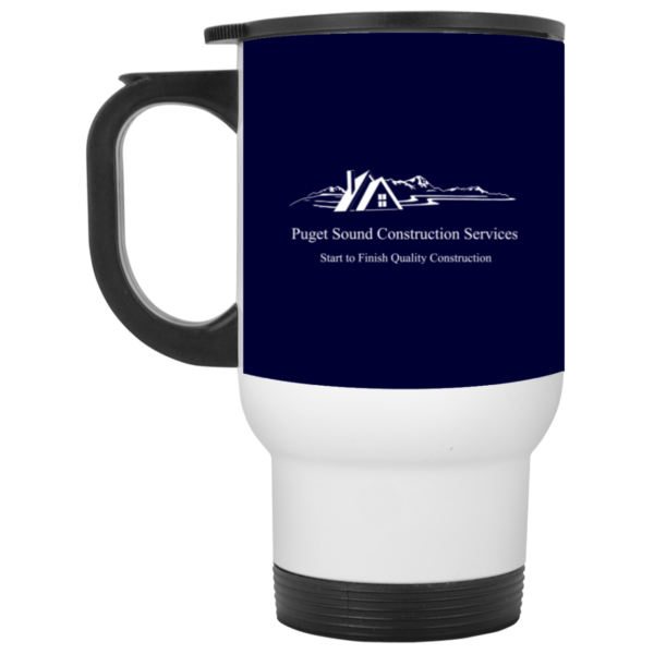CLOSEOUT - XP8400W White Travel Mug - Image 4