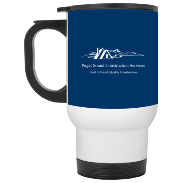 CLOSEOUT - XP8400W White Travel Mug - Image 5