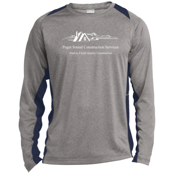 ST361LS Long Sleeve Heather Colorblock Performance Tee - Image 4